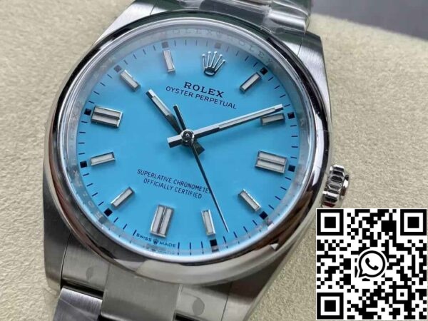 4 73 4d068d55 3a2c 4434 a210 bccc5057c4d1 Rolex Oyster Perpetual M124300-0006 41MM 1:1 Best Edition Clean Factory Tiffany Blue Dial