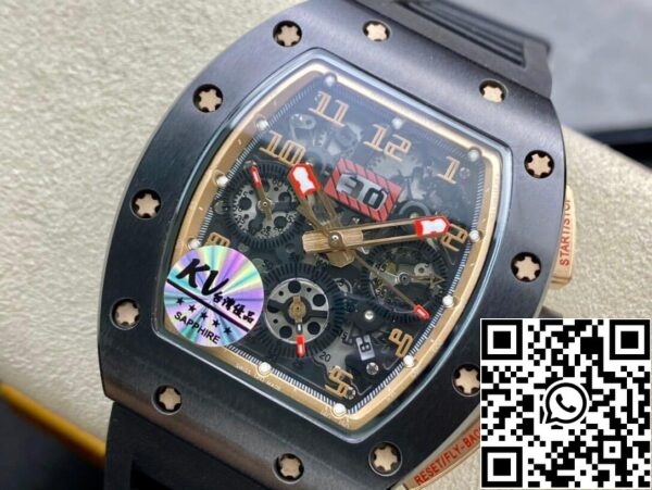 4 73 6ce711bf 7a40 4561 a54d 6d7da24f7839 Richard Mille RM011 1:1 Best Edition KV Factory Céramique Cadran Squelette