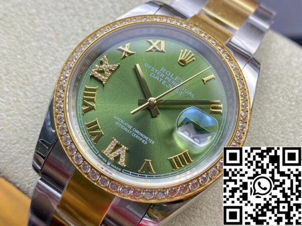 4 75 b01841f5 9e44 422f 898b 223ef4af895d Rolex Datejust M126283RBR-0012 1:1 Best Edition EW Factory Green Dial