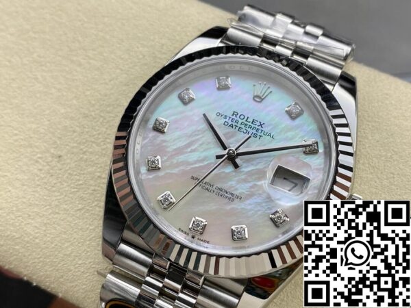 4 77 Rolex Datejust M126334-0020 1:1 Best Edition Clean Factory mosaic Diamond Dial