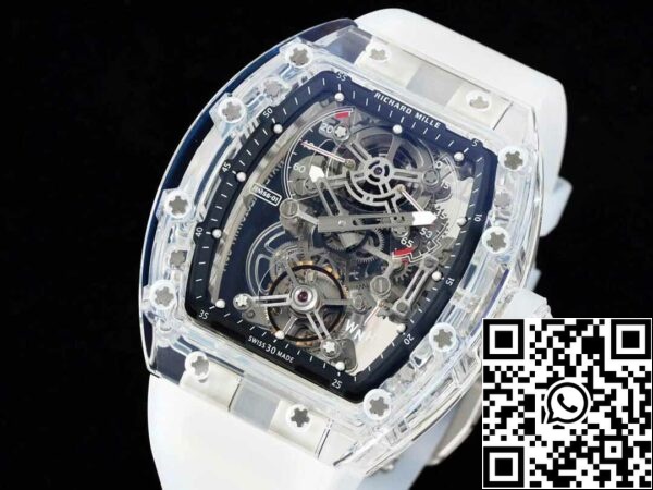 4 77 121329e0 a092 4994 a96e 7ad7d342be70 Richard Mille RM 56-01 Tourbillon 1:1 Best Edition RM Factory Transparent Skeleton Dial