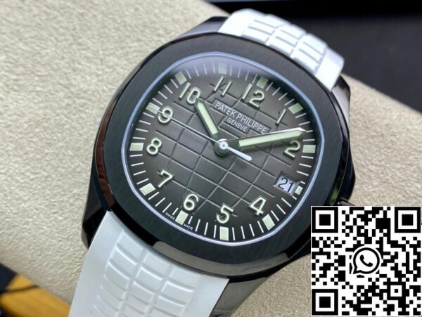 4 77 8754fc6b bca7 49ce 8a51 c6baddc9691a Patek Philippe Aquanaut PP5167 1:1 Best Edition ZF Factory DLC White Strap