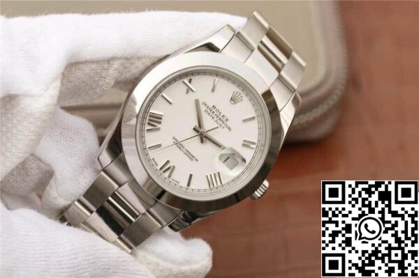 4 77 acfc6f2a ea2b 476c 89e4 4becba5a2bf2 Rolex Datejust 41MM 1:1 Best Edition EW Factory Λευκό καντράν