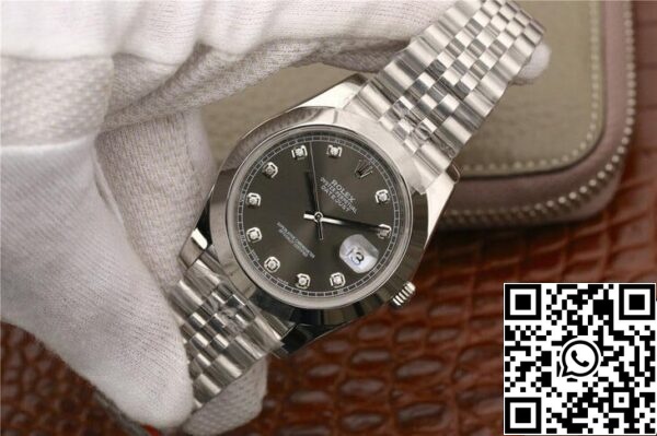 4 78 Rolex Datejust M126300 1:1 Best Edition EW Factory mostrador cinzento