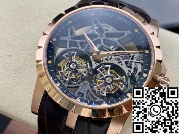 4 78 8b48540d 7f75 4ae0 ba06 ae0855d6227b Roger Dubuis Excalibur RDDBEX0395 1:1 Best Edition YS Factory dupla Tourbillon számlapja