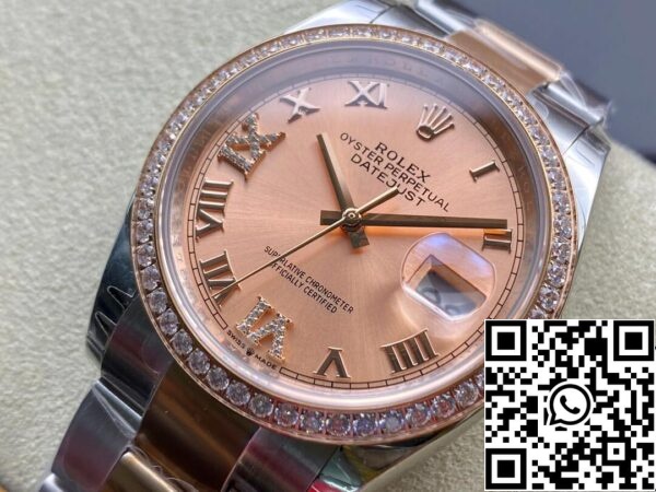 4 79 7b8d7d0e 337a 4037 989d f44bb0e36ecf Rolex Datejust M126281RBR-0016 1:1 Best Edition EW Factory Quadrante Rosa