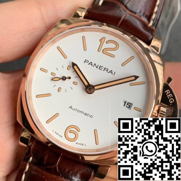 4 7 2f66a4f5 ab38 43f9 bd0e 2a635f066fe6 Panerai Luminor PAM01042 1:1 Best Edition VS Fabriek Witte Wijzerplaat