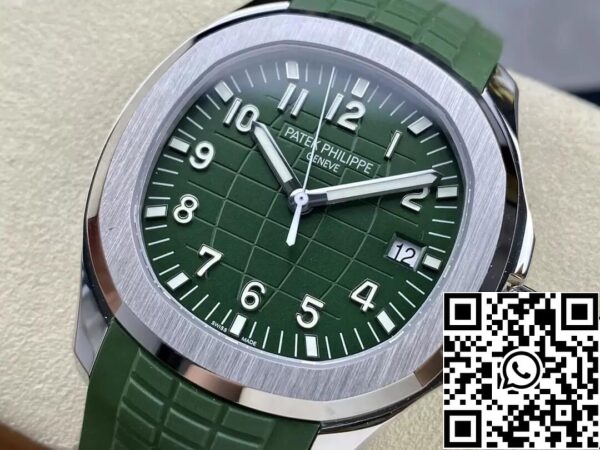 4 7 d0016f42 aa1a 4885 8527 24027d753cfd Patek Philippe Aquanaut 5168G-010 1:1 Best Edition 3K Factory V2 Version Green Dial Musta kellotaulu