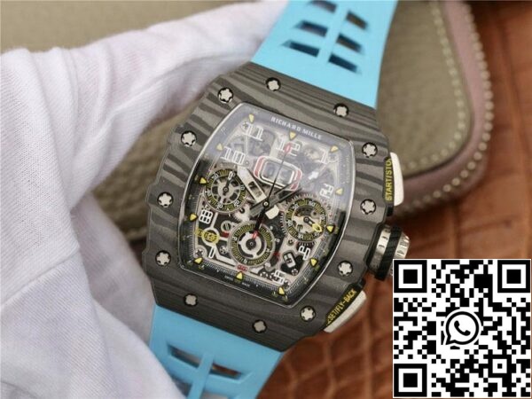 4 7 f87344b9 8350 4923 abf2 d3d8d62d12f1 Richard Mille RM11-03 1:1 Best Edition KV Factory sininen hihna