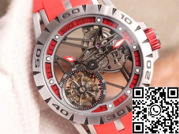 4 80 79279923 7caa 4bb5 95fc 11c3ae845964 Roger Dubuis Excalibur Spider RDDBEX0572 Hohlflug-Tourbillon 1:1 Beste Ausgabe JB Factory Rotes Armband Schweizer RD505SQ