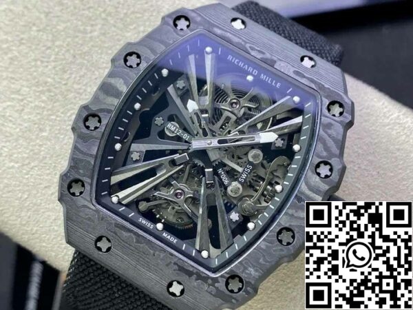 4 80 c1cf4b36 383b 424c 9218 53ba2ff0a9ad Richard Mille RM12-01 1:1 Best Edition RM Factory Tourbillon Skeleton Dial