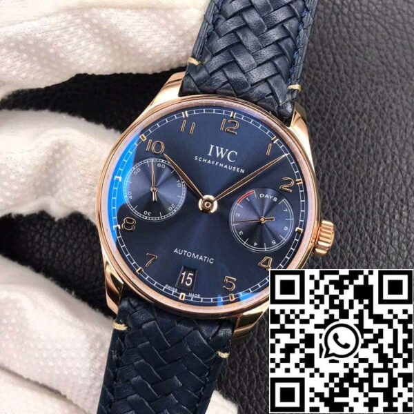 4 82 49ab1efb c261 477c 9e3e a40ba8bbd354 IWC Portugieser IW500713 1:1 Best Edition ZF Factory Esfera azul