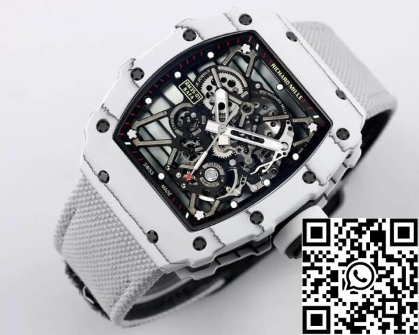 4 82 7bf85ad6 79dd 4aa5 936d 03d1de309c78 Richard Mille RM35-01 1:1 Best Edition BBR Factory Valkoinen hiilikuitu kotelo