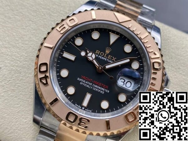 4 83 Rolex Yacht Master M126621-0002 1:1 Mejor Edición Limpia de Fábrica Esfera Negra