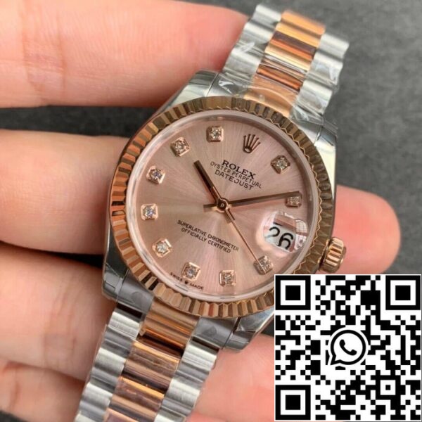 4 84 8c343539 3b2b 47c7 925b c16a88b73e19 Rolex Datejust M278271-0023 1:1 Най-добро издание GS Фабрика розово злато набиране