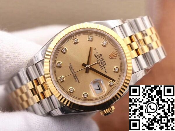 4 84 b3182960 9fd4 492f ab0c 7d10d89e7222 Rolex Datejust M126233-0017 1:1 Best Edition EW Factory Champagne Dial Zwitserse ETA3235