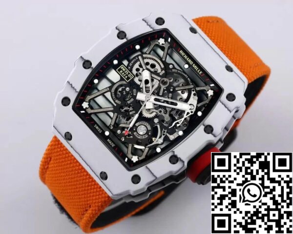 4 84 b3c90250 9781 4dad 839d e5c7688438ab Richard Mille RM35-01 1:1 Best Edition BBR Factory Orange Strap