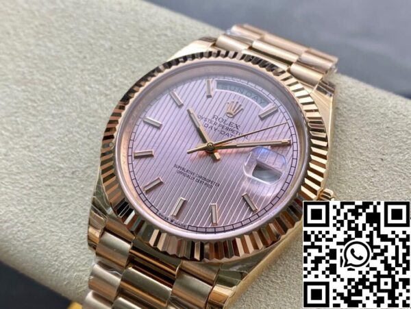 4 87 Rolex Day Date M228235-0005 1:1 Mejor Edición EW Fábrica Oro Rosa