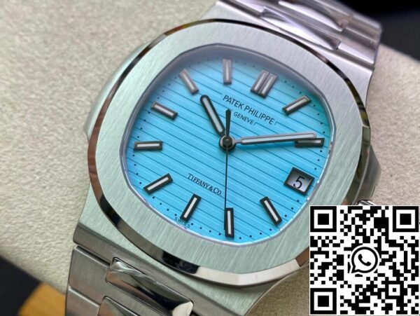 4 88 Patek Philippe Nautilus 5711/1A-018 170º Aniversário 1:1 Melhor Edição PPF Fábrica Mostrador Azul Tiffany