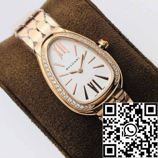 4 88 08d032e1 8631 429e 958a a77b1fe9df2b Bvlgari Serpenti 103146 1:1 Best Edition BV Factory Hopea Valkoinen Dial