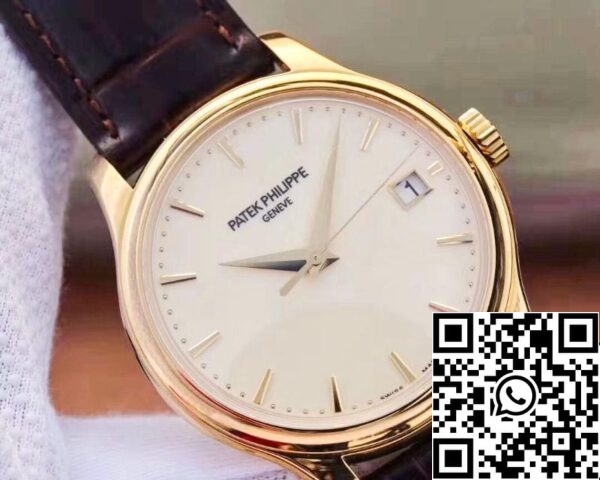 4 88 f70e485f 55b3 4e15 87ea 63ec4879c10c Patek Philippe Calatrava 5227J-001 ZF Factory 1:1 Best Edition 18K gult guldfodral Swiss Cal.324 SC