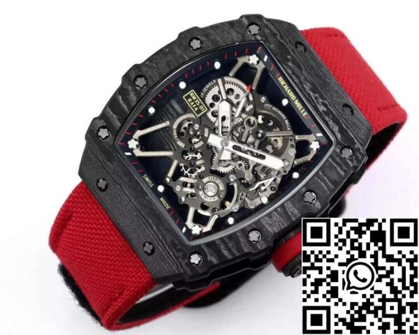 4 89 6086c6b2 eee0 430f b80e f969ae68ccda Richard Mille RM35-01 1:1 Meilleure édition BBR Cadran squelette d'usine