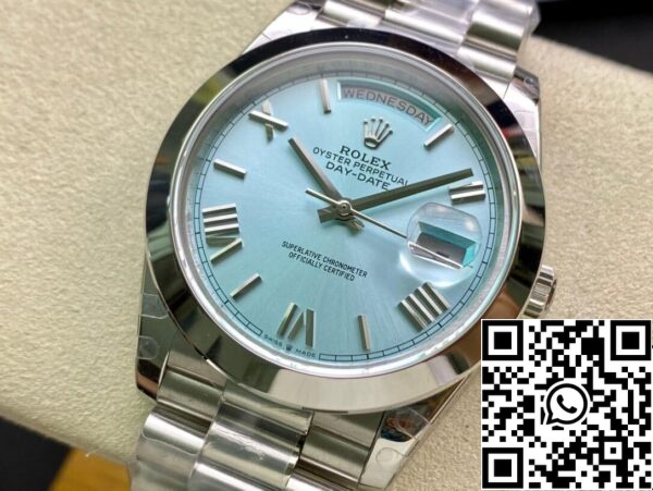 4 8 66e755b4 1e72 4272 987f 674d6643908e Rolex Day Date M228206-0044 1:1 Best Edition EW Factory Ice Blue Dial