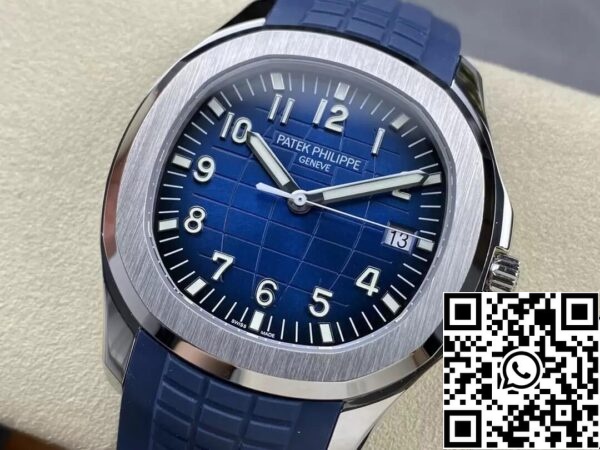 4 8 9bdcfa1f d0c0 4191 b718 45a42fa25bba Patek Philippe Aquanaut 5168G-001 1:1 Best Edition 3K gyári kék színárnyalatú tárcsa