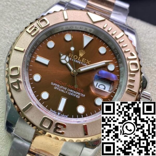 4 9 Rolex Yacht-Master 40mm 116621 AR Factory 1:1 Best Edition svájci ETA2824 barna számlapú Rolex Yacht-Master 40mm 116621 AR Factory 1:1 Best Edition svájci ETA2824 barna számlap