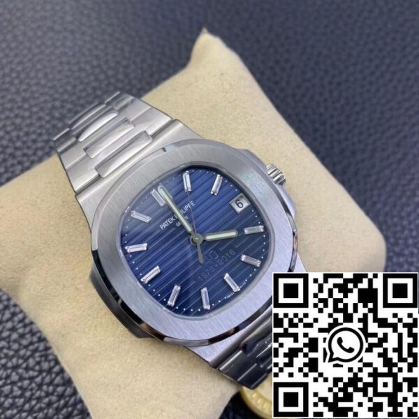 4 90 Patek Philippe Nautilus 5711/1P 40th Anniversary 1:1 Best Edition PPF Factory kék számlap