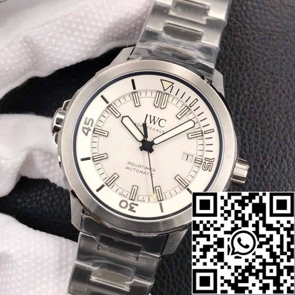 4 90 eeebf9d9 297a 468c 8eb8 636019788e35 IWC Aquatimer IW329004 1:1 Best Edition V6 Factory Quadrante bianco argento