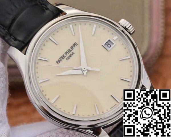 4 90 fbdb5279 ff7d 4ddc b3e9 5a7e720c2928 Patek Philippe Calatrava 5227 ZF Factory 1:1 Best Edition Fehér számlap svájci Cal.324 SC