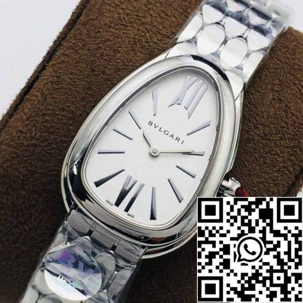 4 91 e2e256f0 6fbd 4390 af46 25e3bf178728 Bvlgari Serpenti 103141 1:1 Best Edition BV Factory Silver White Dial