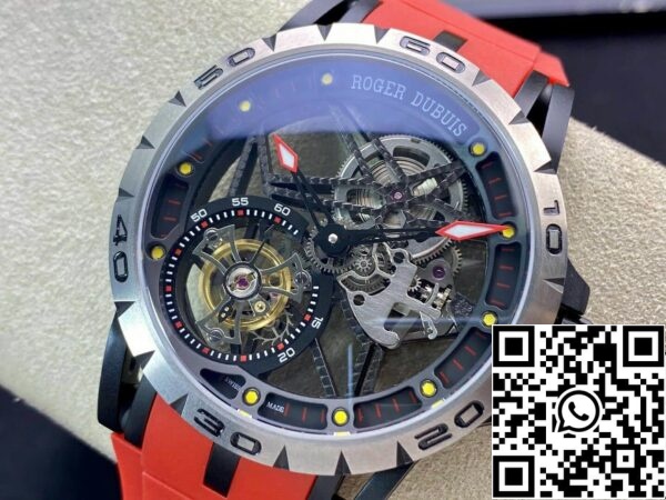 4 92 e14616f0 45c2 486d b75c 0a88371daf3a Roger Dubuis Excalibur RDDBEX0549 1:1 Mejor Edición BBR Factory Tourbillon Esqueleto Esfera