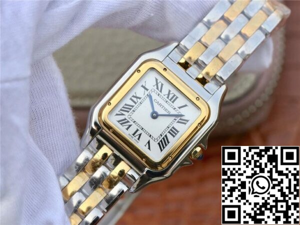 4 94 daf1230d ebbc 4ede aaae ea9a1cb3947b Panthere De Cartier W2PN0007 27MM 1:1 Best Edition 8848 Factory White Dial