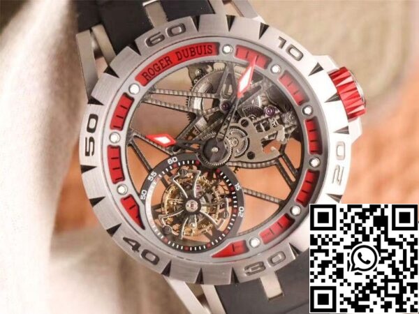 4 94 dbad5705 9443 483e 9ef7 bcae459c9b1b Roger Dubuis Excalibur Spidr (king series) RDDBEX0622 Tourbillon JB Factory 1:1 Best Edition piros szeleton számlap svájci RD505SQ