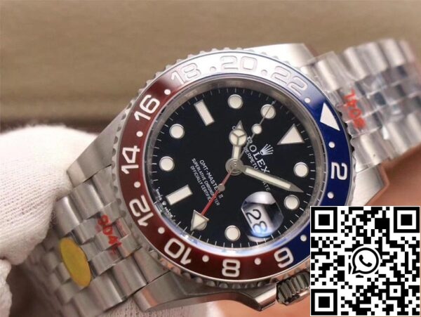 4 97 a97ffeff 034f 4bb1 8cff 8c6894ac83c7 Rolex GMT Master II 126710BLRO-0001 1:1 Best Edition Noob Factory Black Dial Swiss ETA3285