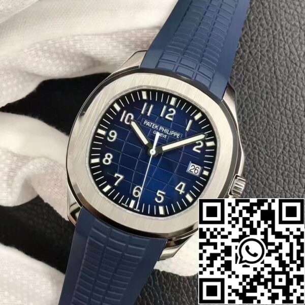 4 9 5def0d28 18d6 4005 bbff 885502d96c60 Patek Philippe Aquanaut 5168G-001 1:1 Beste Editie 3K Fabrieks V2 Versie Blauwe Wijzerplaat