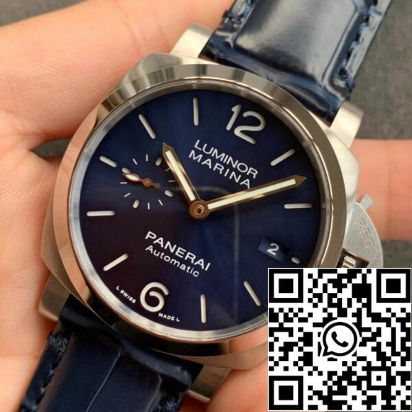 4 9 c84ed5a5 cb6d 41f8 a9a8 2d7dc03fb9ac Panerai Luminor PAM01393 1:1 Best Edition VS Factory Blå urtavla