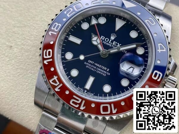 41 44 Rolex GMT Master II M126719blro-0003 1:1 Best Edition Mostrador azul limpo de fábrica