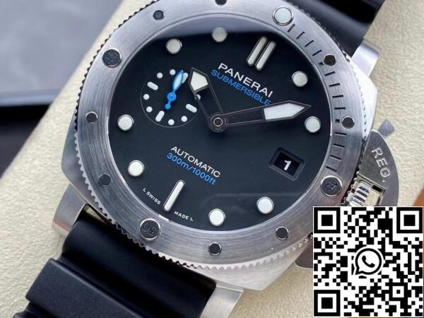 41 58 Panerai Submersible PAM01229 1:1 Best Edition VS Factory Black Dial