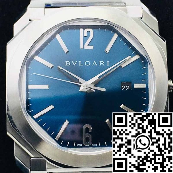 4 ff1d869d 4829 487a 8355 1d5d29e11f99 Bvlgari Octo 102105 BGO38C3SSD 1:1 Best Edition BV Factory Quadrante blu