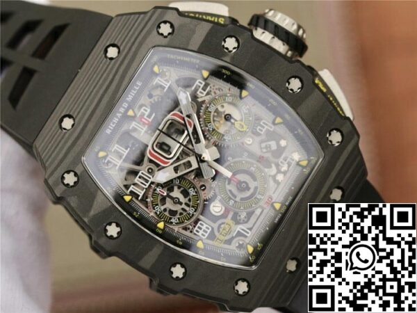 5 103 255b254e 6faf 4c5c ae19 fab311328226 Richard Mille RM11-03 1:1 Best Edition KV Factory Black Carbon Fiber Case