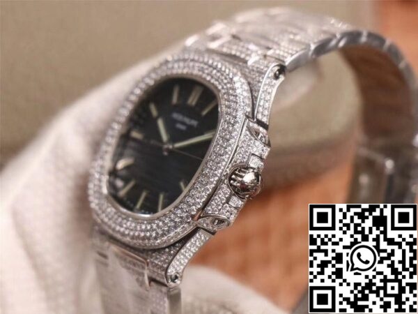 5 104 da25f161 513b 477b aefb d1075ced49eb Patek Philippe Nautilus 5719-10G Silver Diamond 1:1 Best Edition R8 Factory Gradient Grey Dial Swiss Cal.324 S‌ C