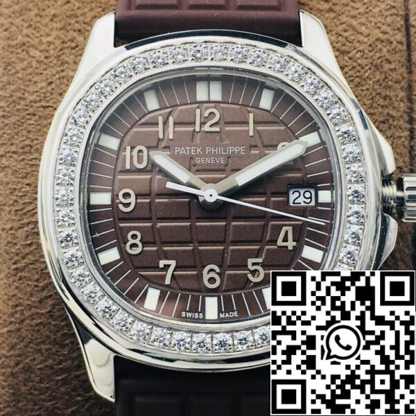 5 104 fb533a4a f01d 45e1 b3ca 65cd7a07c66a Patek Philippe Aquanaut 5067A-023 Movimento de quartzo 1:1 Best Edition PPF Factory Bracelete castanha