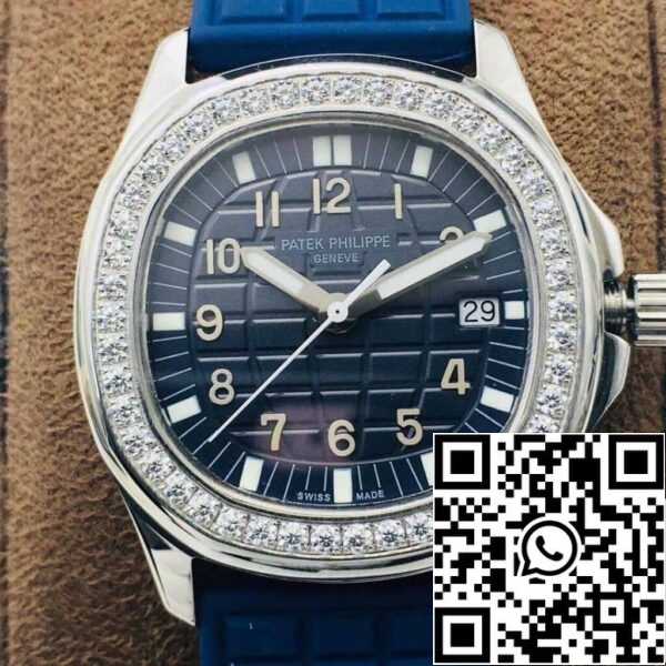 5 105 Patek Philippe Aquanaut 5067A-025 Mechanizm kwarcowy 1:1 Najlepsza edycja PPF Fabryczna niebieska tarcza