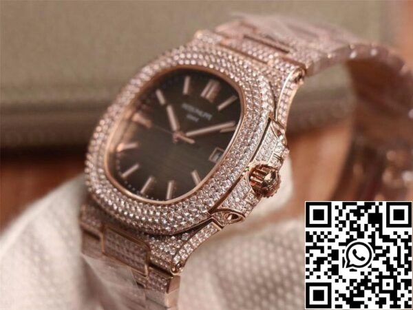 5 105 16260d4a f4e9 4fdb 8313 c7bdfe63e250 Patek Philippe Nautilus 5719-10G Rose Gold Diamond 1:1 Best Edition R8 Factory Gradient Brown Dial Swiss Cal.324 S C