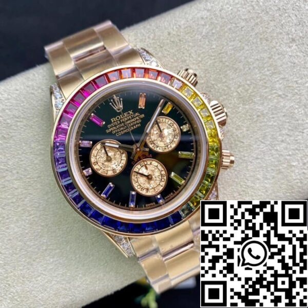 5 10 35870ddf 835d 48d3 92cb cdda5edf40f0 Rolex Daytona 116595 RBOW 1:1 Най-доброто издание TW Factory Rose Gold Black Dial