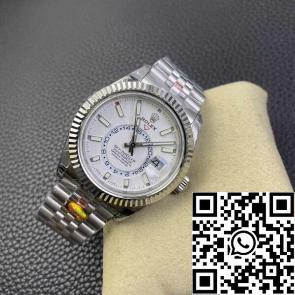 5 10 b8b975ef 6de4 4f01 9688 0177442842b1 Rolex Sky Dweller M326934-0002 1:1 Best Edition Noob Factory V2 Quadrante Bianco