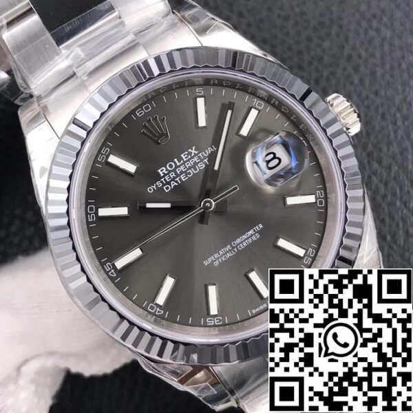 5 10 d4bf44fe a070 4915 b965 d76f4097ca53 Rolex Datejust M126334-0013 41mm Oyster Strap VS Factory Grey Dial